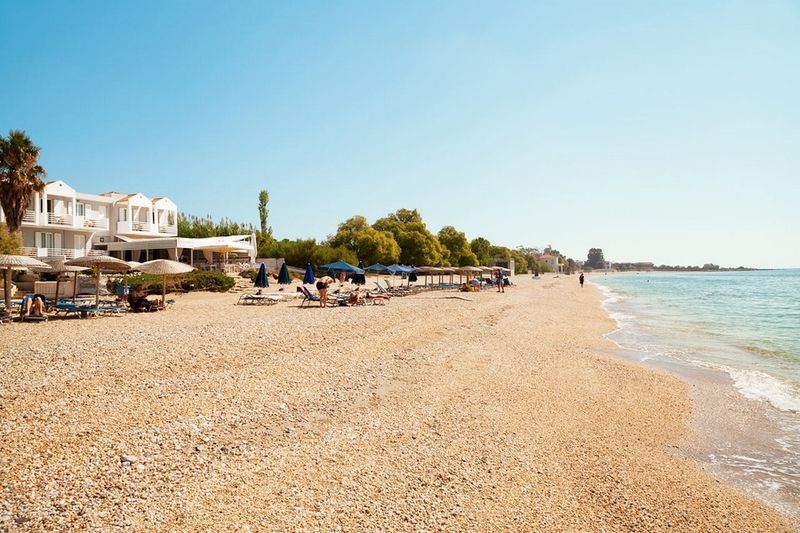 Sandy Bay Hotel Plomari Екстериор снимка
